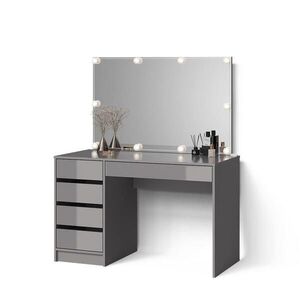 Livinity® TOALETNÝ STOLÍK Imola Šedá 120 cm s osvetlením LED vyobraziť