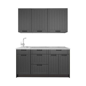 Vicco SAMOSTATNÁ KUCHYŇA Fame-Line, Tmavo-sivá/antracitová, 150 cm, AP Marble vyobraziť