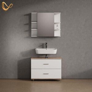 Livinity® SÚPRAVA KÚPEĽŇOVÉHO NÁBYTKU Eisak, biely/Sonoma, 2-dielna vyobraziť