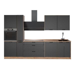 Vicco KUCHYNKA Fame-Line, Tmavo-sivá/Dub Goldkraft, 310 cm, AP Oak vyobraziť