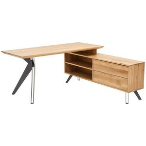 Linea Natura ROHOVÝ PÍSACÍ STÔL, farba duba, 160/160/75 cm vyobraziť