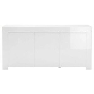MID.YOU ŠIROKÁ KOMODA, biela s vysokým leskom, 160/84/50 cm vyobraziť