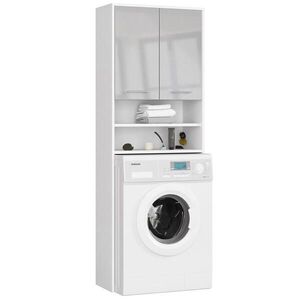 RAUMHIRSCH FURNITURE SKRÍŇ NA PRÁČKU s dvoma dverami, 64 × 30 × 190 cm Biela vyobraziť