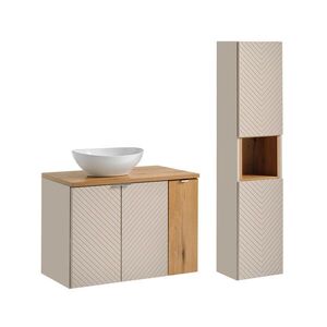 Petits-meubles KÚPEĽŇOVÝ NÁBYTOK 80cm Manoa 2-dielna súprava Kašmír - Drevo vyobraziť