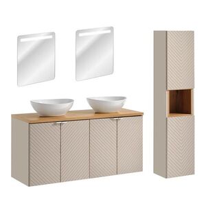 Petits-meubles KÚPEĽŇOVÝ NÁBYTOK 120cm Manoa 2-dielna súprava Kašmír - Drevo vyobraziť