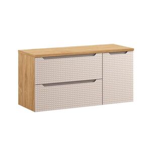 Petits-meubles SPODNÁ UMÝVADLOVÁ SKRINKA 120cm Mallory Béžová a drevo vyobraziť