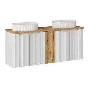 Petits-meubles DVOJITÉ UMÝVADLO 140cm Riva Biela a drevo vyobraziť
