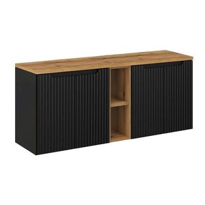 Petits-meubles SPODNÁ UMÝVADLOVÁ SKRINKA 140.4cm Riva Čierna a drevo vyobraziť