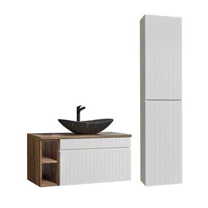 Petits-meubles KÚPEĽŇOVÝ NÁBYTOK 100cm Zelie 2-dielna súprava Biela vyobraziť