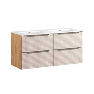 Petits-meubles DVOJITÉ UMÝVADLO 121cm Mallory Béžová a drevo vyobraziť