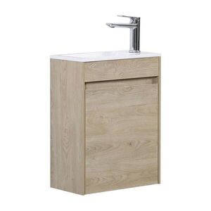 Badplaats SET UMÝVADLA S SKRINKOU Sinta 2 diely gaštanový dub - 40 x 22 x 54 cm vyobraziť
