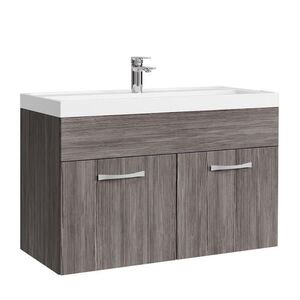 Badplaats KÚPEĽŇOVÁ ZOSTAVA Paso 2 diely sivá dub - 80 x 40 x 55 cm vyobraziť