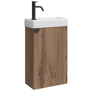 Badplaats SET UMÝVADLA S SKRINKOU Apollo 2 diely hnedý dub - 40 x 22 x 64 cm vyobraziť