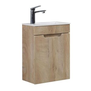 Badplaats SET UMÝVADLA S SKRINKOU Thermis 2 diely svetlý dub- 40 x 22 x 53 cm vyobraziť