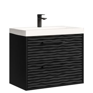 Badplaats KÚPEĽŇOVÁ ZOSTAVA Etna 2 diely matná čierna - 60 x 35 x 51 cm vyobraziť