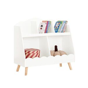 SoBuy REGÁL LIBRERIA BAMBINI Biela 82x39x76cm Severský vyobraziť