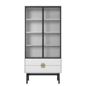 Selsey VITRÍNA Stoon II biela 175 cm vyobraziť