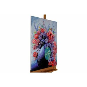 KUNSTLOFT KOVOVÝ OBRAZ 90/60 cm, zvierací motív, červený vyobraziť
