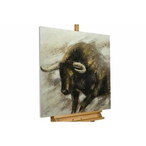 KUNSTLOFT RUČNE MAĽOVANÝ AKRYLOVÝ OBRAZ 80/80 cm, biely/hnedý, zvierací motív vyobraziť