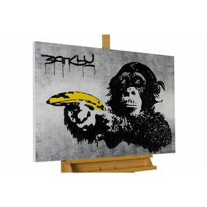 KUNSTLOFT RUČNE MAĽOVANÝ AKRYLOVÝ OBRAZ 100/75 cm, žltý, abstraktný geometrický motív vyobraziť
