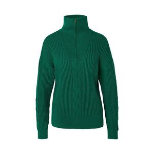 Sveter s golierom na zips vyobraziť