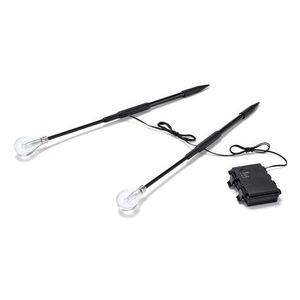 Zapichovacie svietidlá s LED, 2 ks vyobraziť