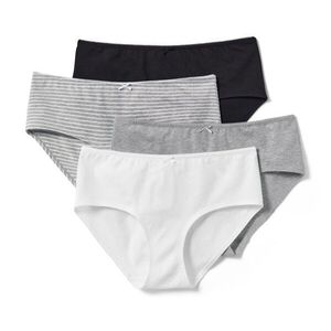 Nohavičky, 4 ks, jednofarebné/prúžky vyobraziť