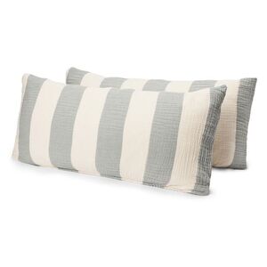 Ľanové mušelínové obliečky na vankúš, 2 ks, každá cca 80 x 40 cm vyobraziť