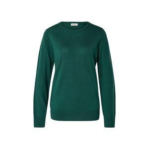 Pulóver z jemného úpletu s merino vlnou, tmavozelený vyobraziť