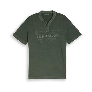 Tričko Tom Tailor Serafino s logom, Deep Leaf Green vyobraziť