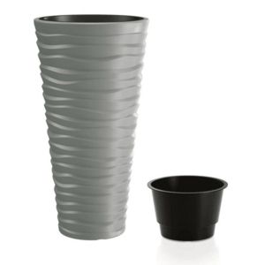 Kvetináč SAND SLIM šedý kameň 29, 6cm vyobraziť
