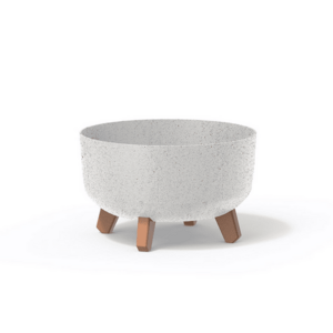 Kvetináč GRACIA LOW ECO WOOD biely 28, 5cm vyobraziť