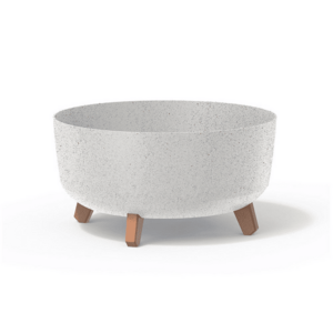 Kvetináč GRACIA LOW ECO WOOD biely 38cm vyobraziť
