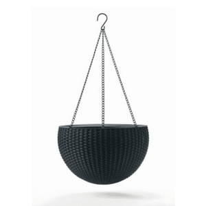 Kvetináč KETER Hanging Sphere Graphite vyobraziť
