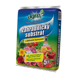 Záhradnícky substrát AGRO 5l vyobraziť