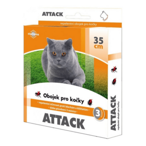 Antiparazitný obojok pre mačky STACHEMA Attack 35cm vyobraziť
