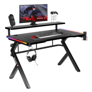 HUZARO Hero 5.0 RGB Black 120cm herný stôl vyobraziť
