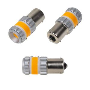 Autožiarovka LED BAU15s 9-60V 12W CARCLEVER oranžová balenie 2ks vyobraziť
