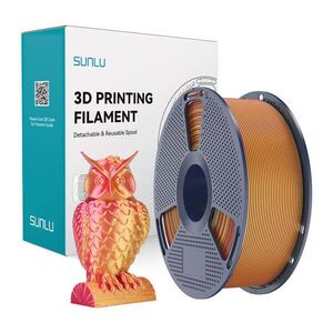 Filament SUNLU PLA+ Silk 1kg červený/zlatý 1, 75mm vyobraziť