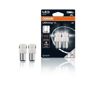 Autožiarovka LED 12V P21/5W BAY15d OSRAM biela 2ks vyobraziť