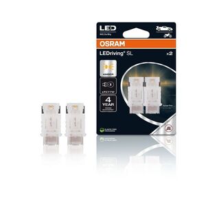 Autožiarovka LED 12V P27/7W W2.5x16q OSRAM oranžová 2ks vyobraziť