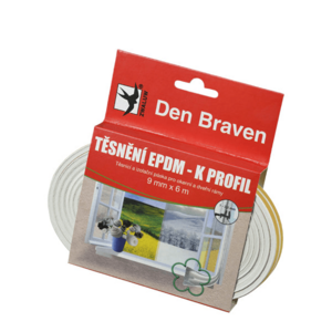Tesnenie do okien a dverí samolepiace 9x6mm DEN BRAVEN hnedá 6m vyobraziť