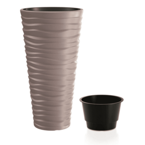 Kvetináč SAND SLIM mocca 29, 6cm vyobraziť