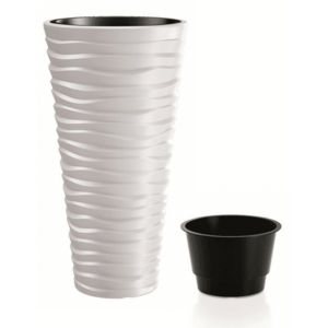Kvetináč SAND SLIM biely 34, 9cm vyobraziť