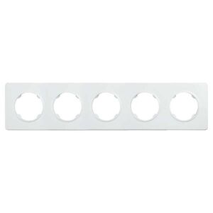 Päťnásobný rámček ELECTROMALT OVAL OVA1005W, biely vyobraziť
