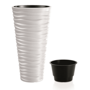 Kvetináč SAND SLIM biely 29, 6cm vyobraziť