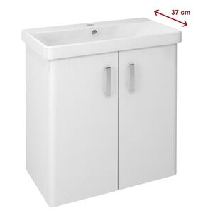 SAPHO - THEIA umývadlová skrinka 66, 3x70x35cm, 2x dvierka, biela TH072-3030 vyobraziť