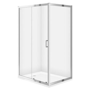 CERSANIT/S - SPRCHOVÝ KÚT OBDĹŽNIK 120x90X190 TRANSPARENT SKLO + VANIČKA S154-004-SET1 vyobraziť