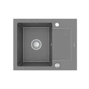 MEXEN - Enzo granitový drez 1-misa drez s vypúšťaním krátky odkvapkávač 576x465 mm, sivá 6506571005-71 vyobraziť