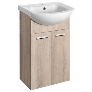 AQUALINE - ZOJA umývadlová skrinka 41, 5x74x25, 3cm, dub platin 51144 vyobraziť
